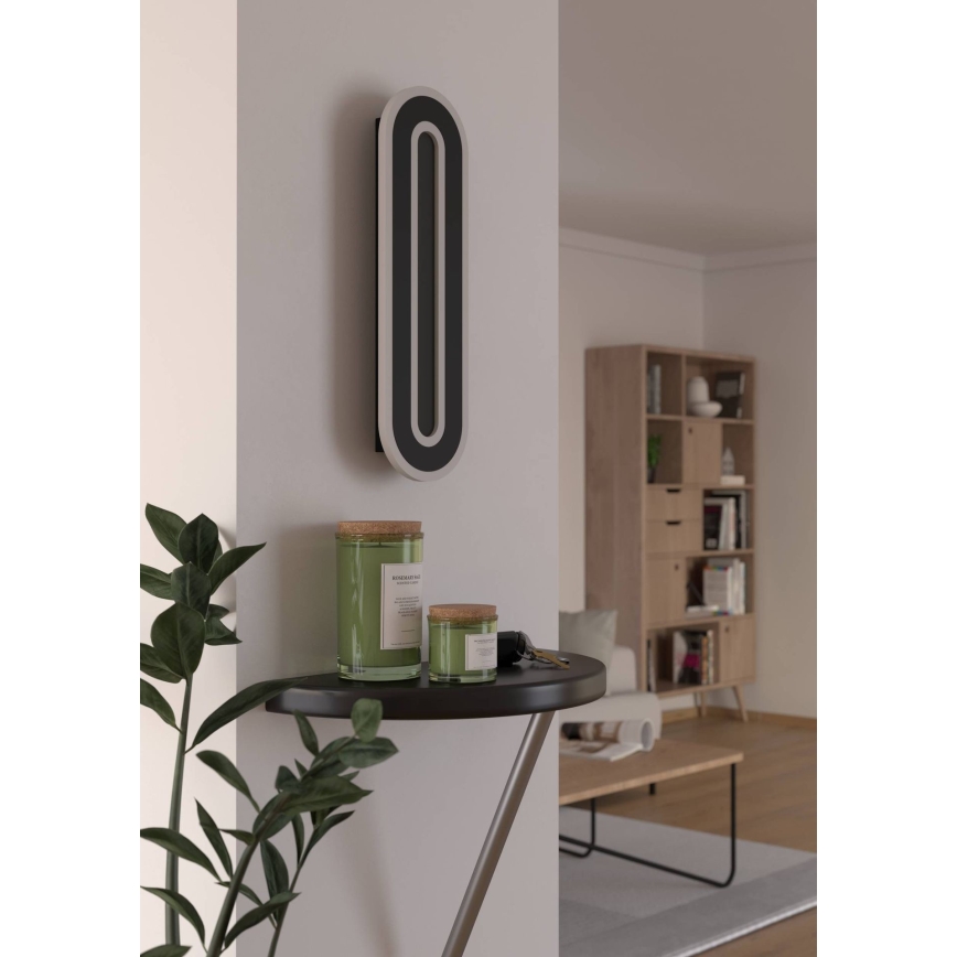 Eglo - LED Nástenné svietidlo LED/12W/230V 4000K čierna