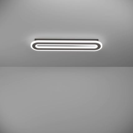 Eglo - LED Stmievateľné stropné svietidlo LED/20W/230V 2700-6500K čierna + diaľkové ovládanie