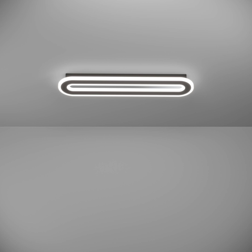 Eglo - LED Stmievateľné stropné svietidlo LED/20W/230V 2700-6500K čierna + diaľkové ovládanie