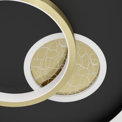 Eglo - LED Stropné svietidlo LED/14W/230V + LED/8,5W pr. 38 cm čierna/zlatá