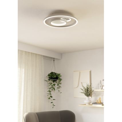 Eglo - LED Stropné svietidlo 1xLED/14W/230V + 1xLED/8,5W pr. 38 cm biela