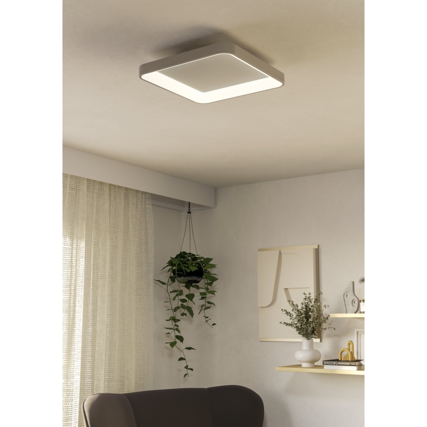Eglo - LED Stmievateľné stropné svietidlo LORETELLO LED/12W/230V biela + diaľkové ovládanie
