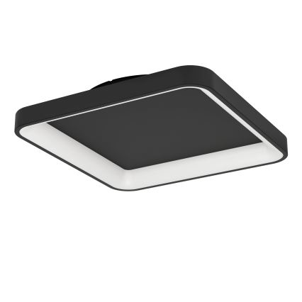 Eglo - LED Stmievateľné stropné svietidlo LED/12W/230V 2700-6500K čierna + diaľkové ovládanie