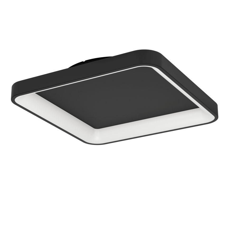 Eglo - LED Stmievateľné stropné svietidlo LED/12W/230V 2700-6500K čierna + diaľkové ovládanie