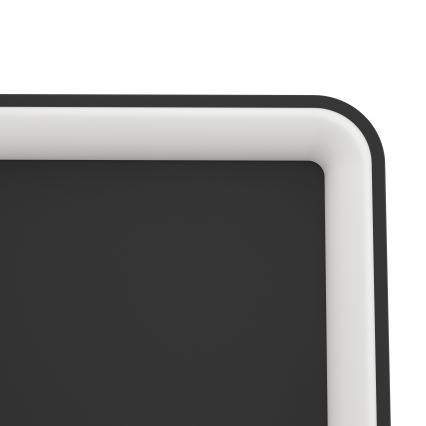 Eglo - LED Stmievateľné stropné svietidlo LED/12W/230V 2700-6500K čierna + diaľkové ovládanie