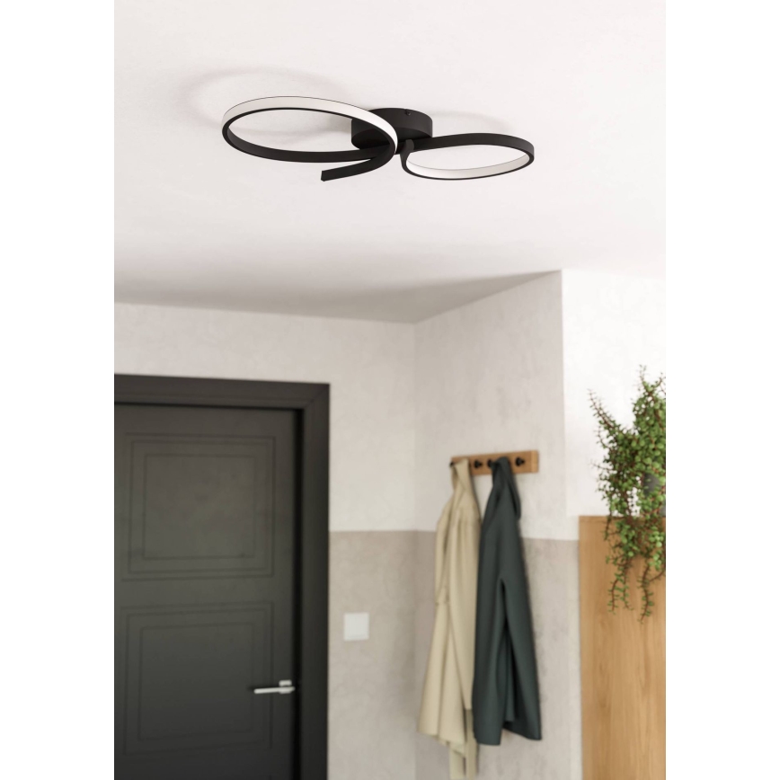 Eglo - LED Stropné svietidlo LED/21W/230V 3000K čierna
