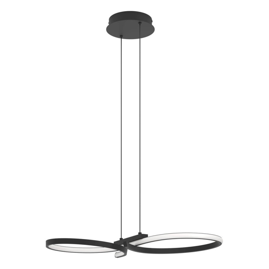 Eglo - LED Luster na lanku LED/21W/230V 3000K čierna