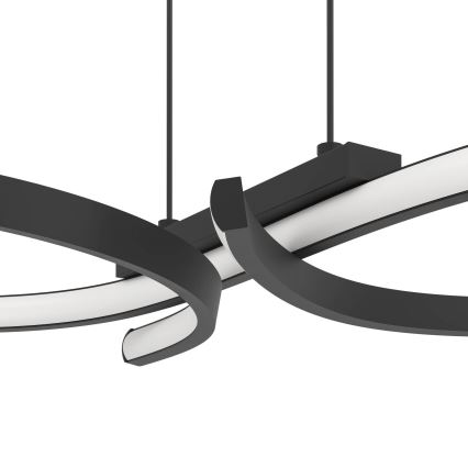 Eglo - LED Luster na lanku LED/21W/230V 3000K čierna