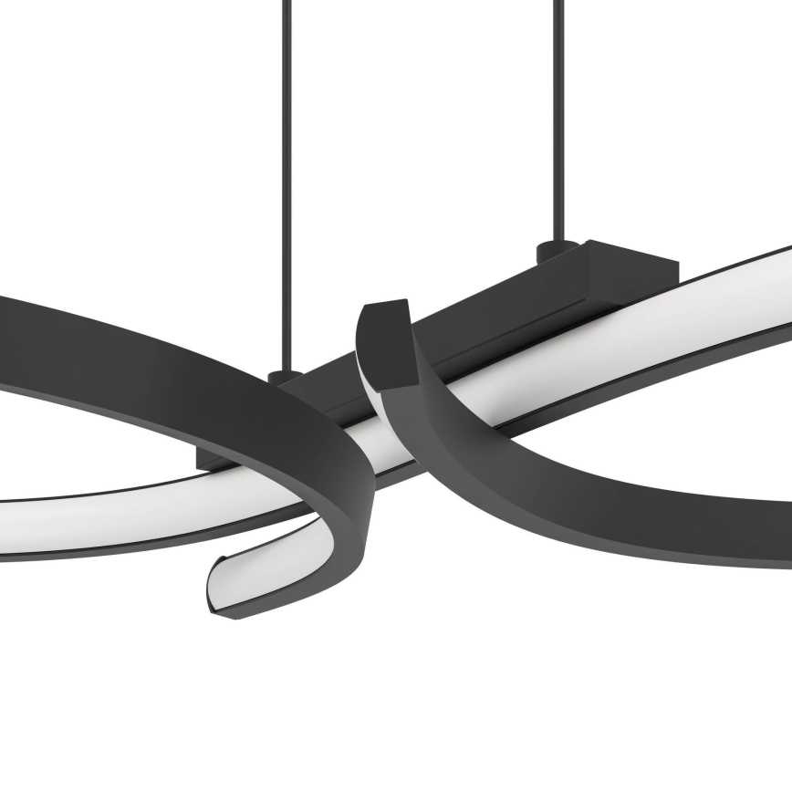 Eglo - LED Luster na lanku LED/21W/230V 3000K čierna