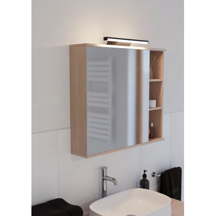 Eglo - LED RGBW Stmievateľné kúpeľňové osvetlenie zrkadla LED/12W/230V 2700-6500K IP44 čierna