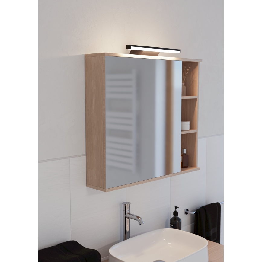 Eglo - LED RGBW Stmievateľné kúpeľňové osvetlenie zrkadla LED/12W/230V 2700-6500K IP44 čierna