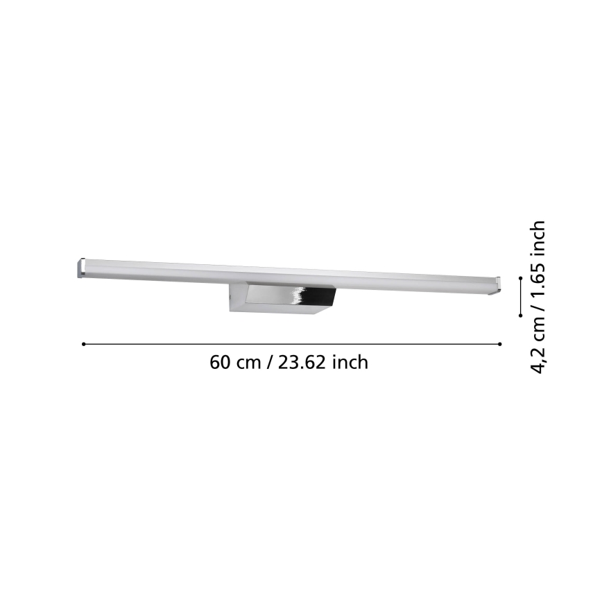 Eglo - LED RGBW Stmievateľné kúpeľňové osvetlenie zrkadla LED/12W/230V 2700-6500K IP44 matný chróm
