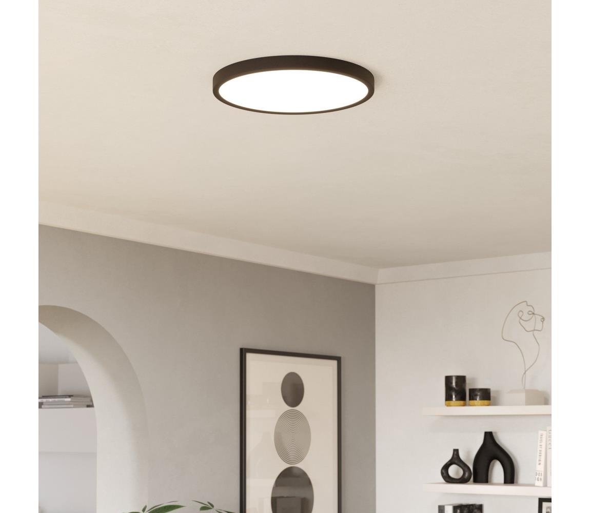 Eglo 901301-LED Stropné svietidlo FUEVA LED/17W/230V 2700/4000/6500K pr.38,9cm čierna 901301