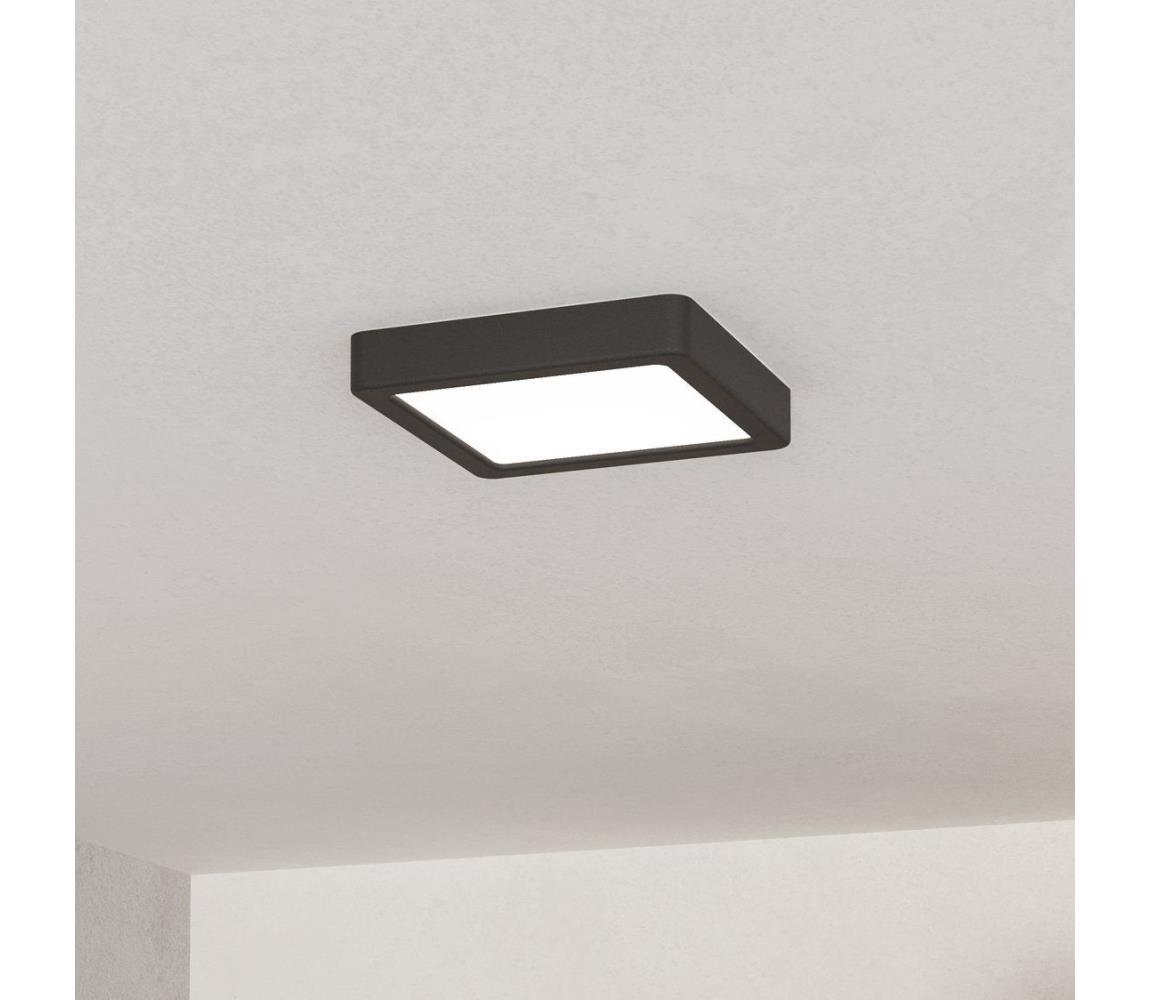 Eglo 901302-LED Stropné svietidlo FUEVA LED/7W/230V 2700/4000/6500K 15x15cm čierne 901302