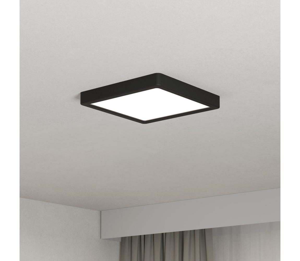 Eglo 901303-LED Stropné svietidlo FUEVA LED/10,5W/230V 2700/4000/6500K 22x22cm čierna 901303