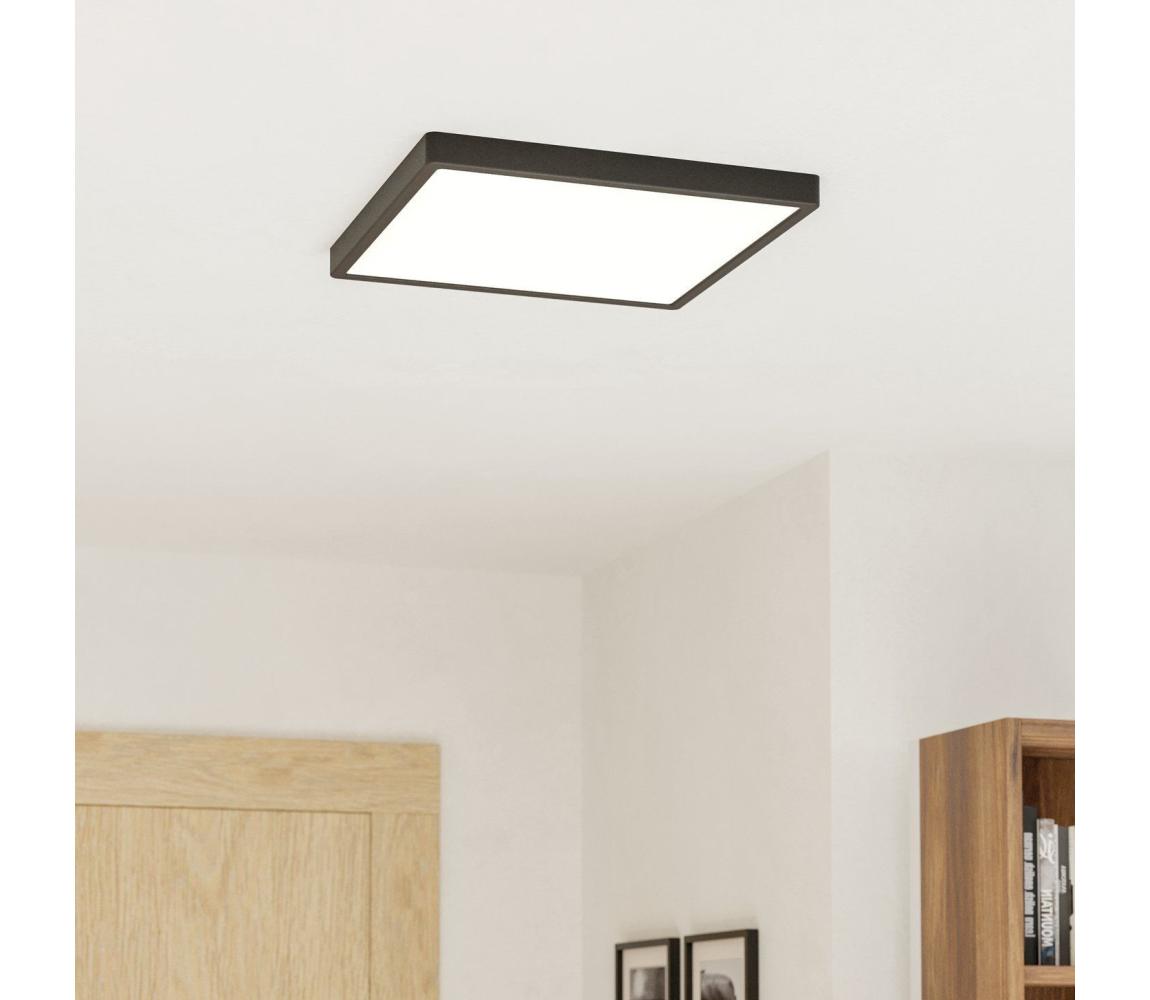 Eglo 901305-LED Stropné svietidlo FUEVA LED/17,5W/230V 2700/4000/6500K 39x39cm čierna 901305