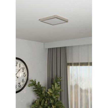 Eglo - LED Stropné svietidlo LED/10,5W/230V 2700/4000/6500K 22x22 cm matný chróm