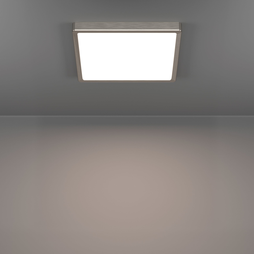 Eglo - LED stropné svietidlo LED/13W/230V 2700/4000/6500K 29x29 cm matný chróm