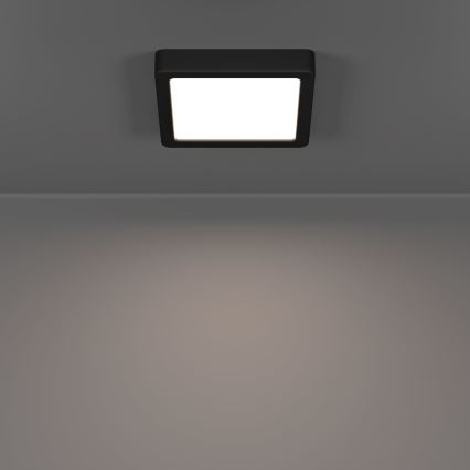 Eglo - LED Kúpeľňové stropné svietidlo LED/7W/230V 2700/4000/6500K 15x15 cm IP44 čierne
