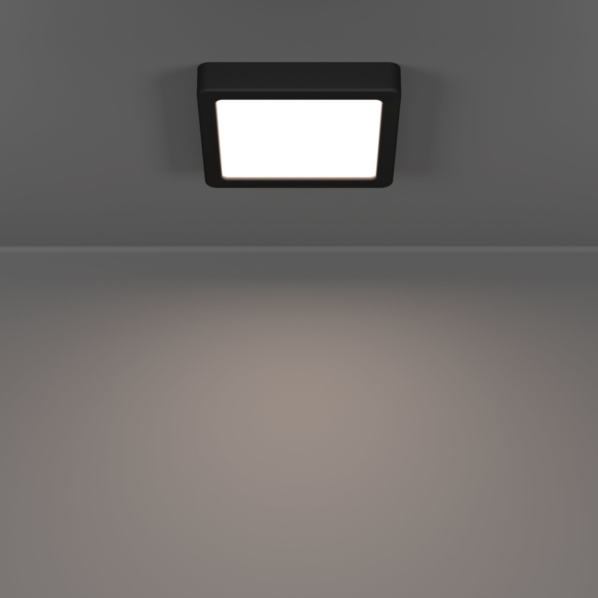 Eglo - LED Kúpeľňové stropné svietidlo LED/7W/230V 2700/4000/6500K 15x15 cm IP44 čierne