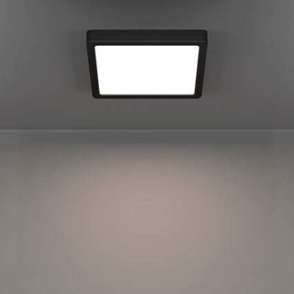 Eglo - LED kúpeľňové stropné svietidlo LED/10,5W/230V 2700/4000/6500K 22x22 cm IP44 čierne
