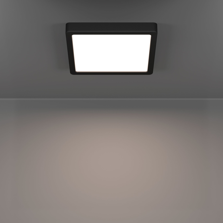 Eglo - LED kúpeľňové stropné svietidlo LED/10,5W/230V 2700/4000/6500K 22x22 cm IP44 čierne