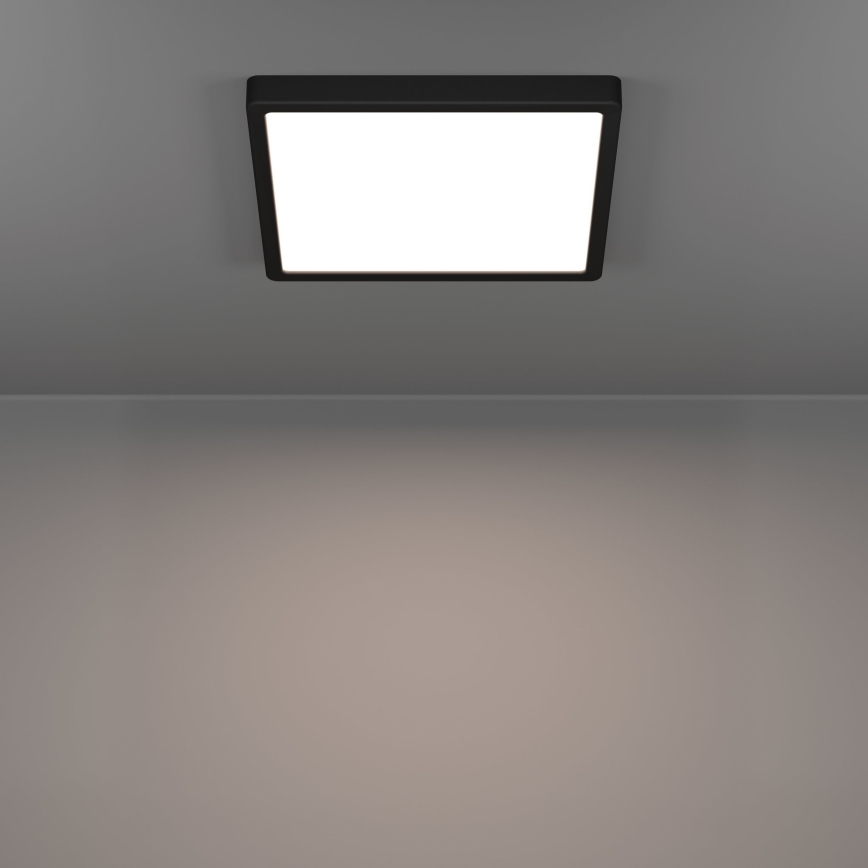 Eglo - LED Kúpeľňové stropné svietidlo LED/13W/230V 2700/4000/6500K 29x29 cm IP44 čierne