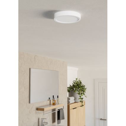 Eglo - LED kúpeľňové stropné svietidlo LED/7,5W/230V Ø 16,6 cm IP44 biele