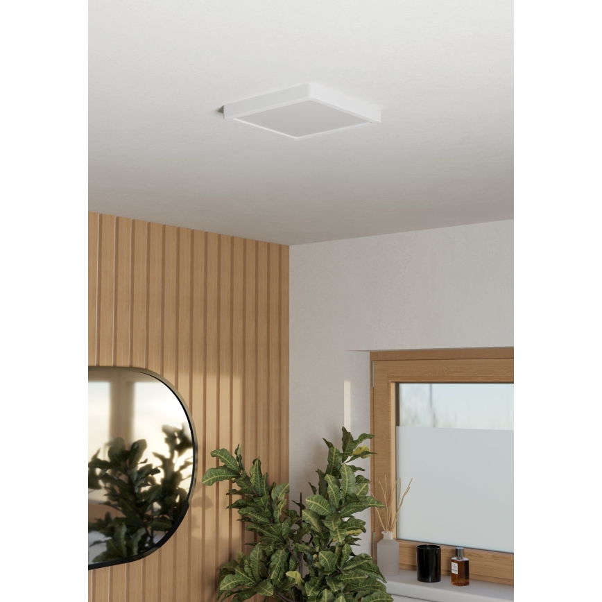 Eglo - LED Kúpeľňové stropné svietidlo LED/10,5W/230V 22x22 cm IP44 biela