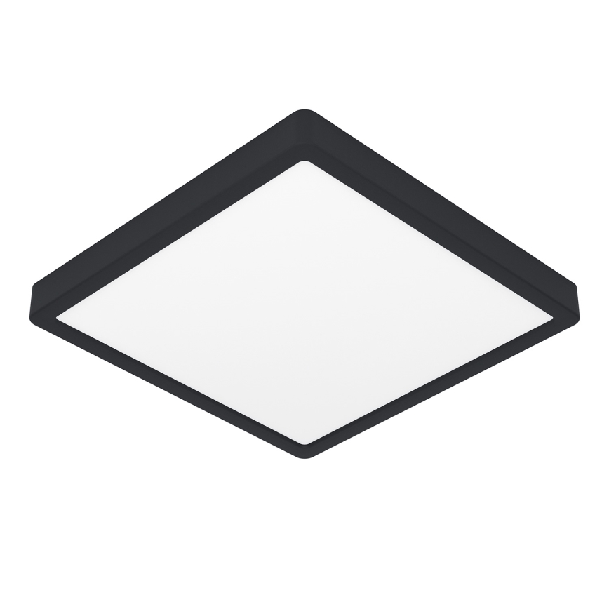 Eglo - LED RGBW stmievateľné kúpeľňové stropné svietidlo LED/13,5W/230V 2700-6500K 29,5x29,5 cm IP44 čierna