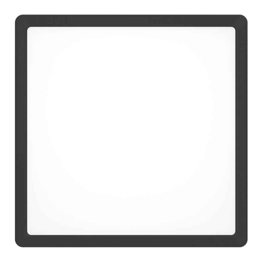 Eglo - LED RGBW stmievateľné kúpeľňové stropné svietidlo LED/13,5W/230V 2700-6500K 29,5x29,5 cm IP44 čierna