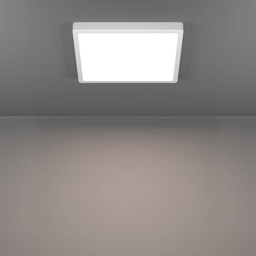 Eglo - LED RGBW stmievateľné stropné svietidlo do kúpeľne LED/13,5W/230V 2700-6500K 29,5x29,5 cm IP44 biela