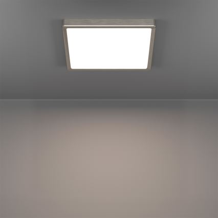 Eglo - LED RGBW Stmievateľné kúpeľňové stropné svietidlo LED/13,5W/230V 2700-6500K 29,5x29,5 cm IP44 matný chróm