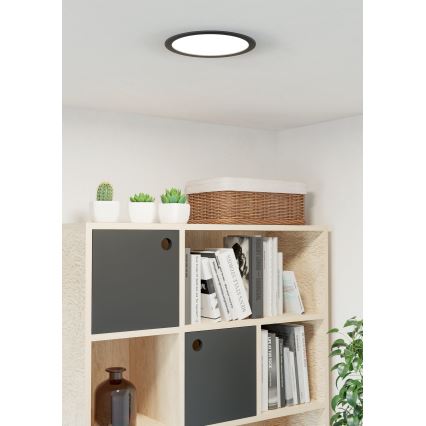 Eglo - LED podhľadové svietidlo LED/18,5W/230V 2700/4000/6500K pr. 21,6 cm čierne