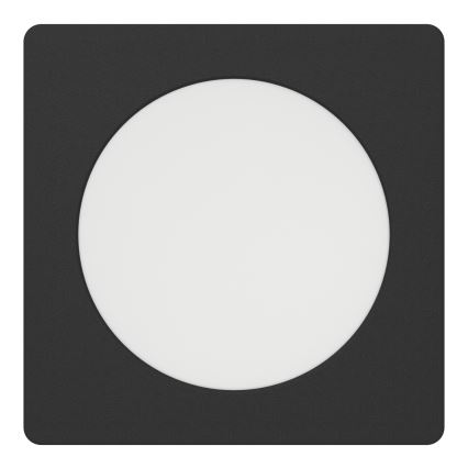 Eglo - LED podhľadové svietidlo LED/6,3W/230V 2700/4000/6500K 11,9x11,9 cm čierne