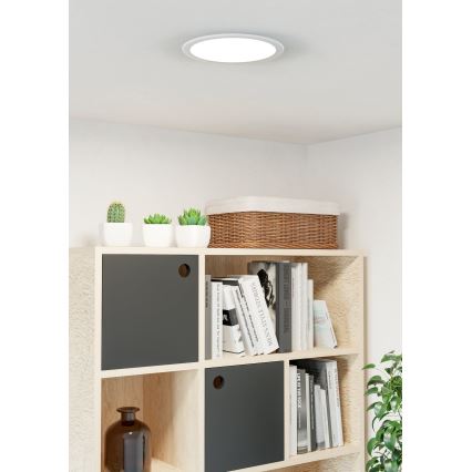 Eglo - LED zapustené stropné svietidlo LED/18,5W/230V 2700/4000/6500K Ø 21,6 cm biela