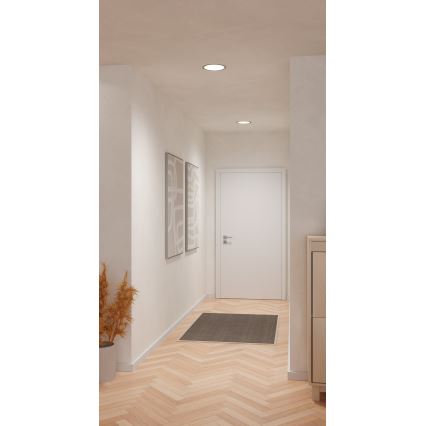 Eglo - LED zapustené svietidlo LED/18,5W/230V 2700/4000/6500K pr. 21,6 cm matný chróm