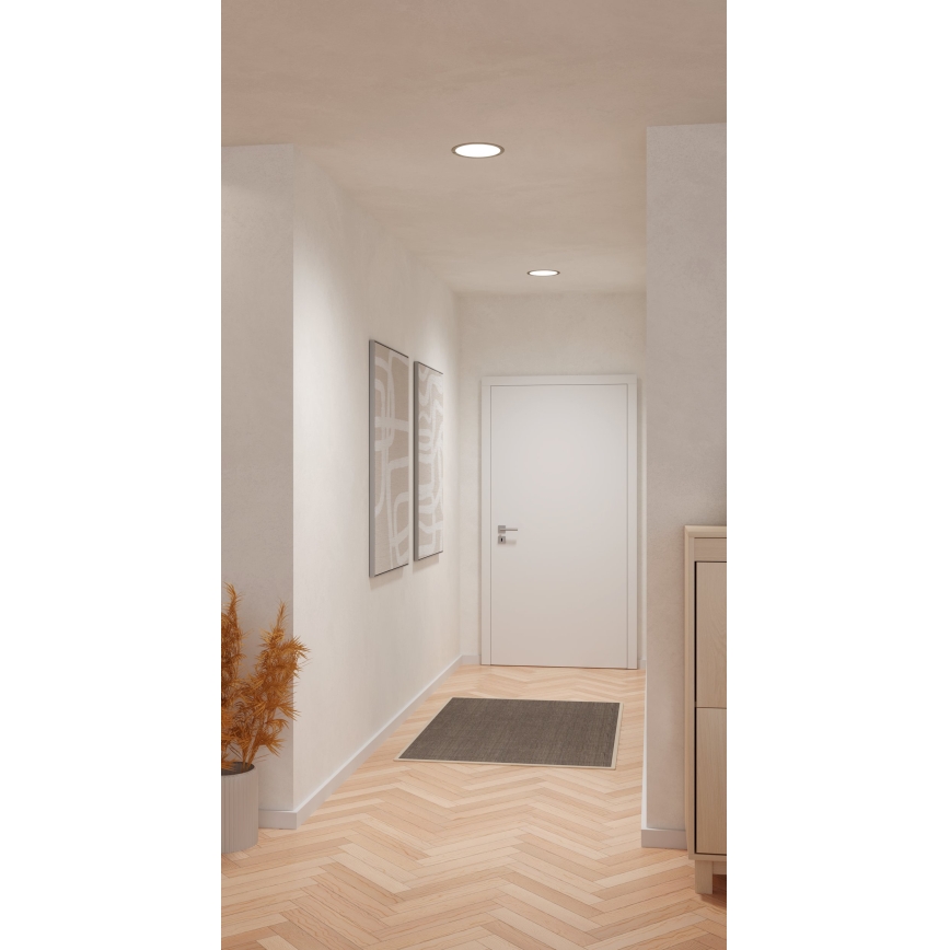 Eglo - LED zapustené svietidlo LED/18,5W/230V 2700/4000/6500K pr. 21,6 cm matný chróm