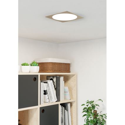 Eglo - LED zapustené svietidlo LED/18,5W/230V 2700/4000/6500K 21,6x21,6 cm matný chróm