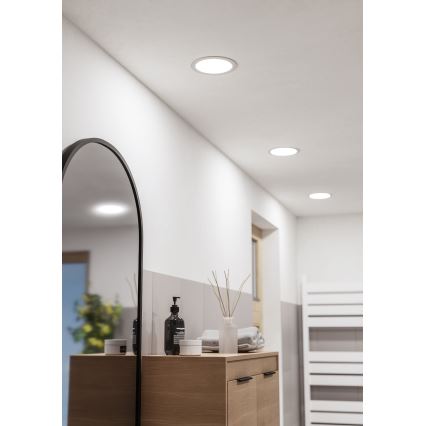 Eglo - LED Kúpeľňové podhľadové svietidlo LED/10,5W/230V 2700/4000/6500K pr. 16,8 cm IP44 biela