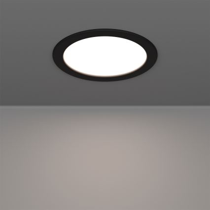 Eglo - LED RGBW Stmievateľné kúpeľňové podhľadové svietidlo LED/9,5W/230V 2700-6500K pr. 16,8 cm IP44 čierna