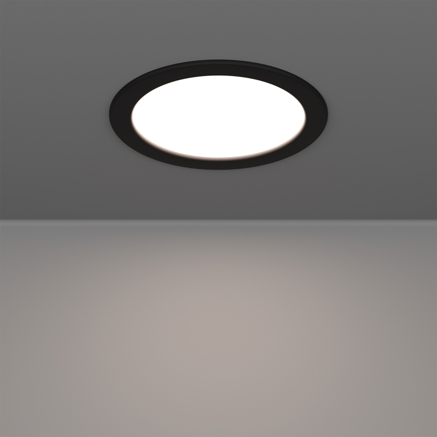 Eglo - LED RGBW Stmievateľné kúpeľňové podhľadové svietidlo LED/9,5W/230V 2700-6500K pr. 16,8 cm IP44 čierna