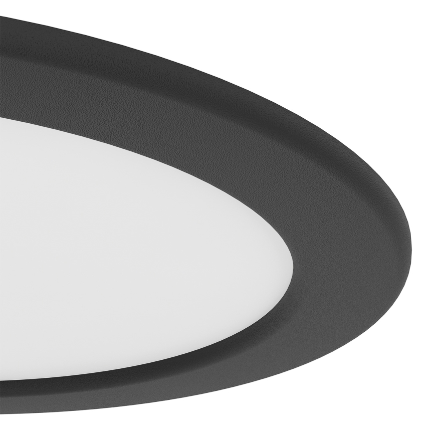 Eglo - LED RGBW Stmievateľné kúpeľňové podhľadové svietidlo LED/9,5W/230V 2700-6500K pr. 16,8 cm IP44 čierna