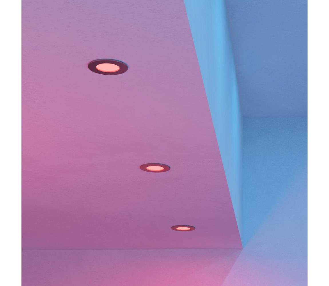 Eglo 901434-SADA 3x LED RGBW stropné podhľadové svietidlá FUEVA-Z LED/2,8W/230V 8,8cm IP44 chróm 901434