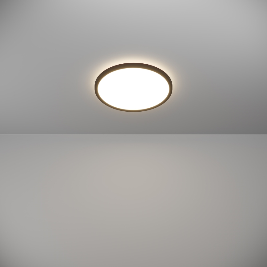 Eglo - LED Kúpeľňové stropné svietidlo LED/13,9W/230V 2700/4000/6500K pr. 30 cm IP44 čierna
