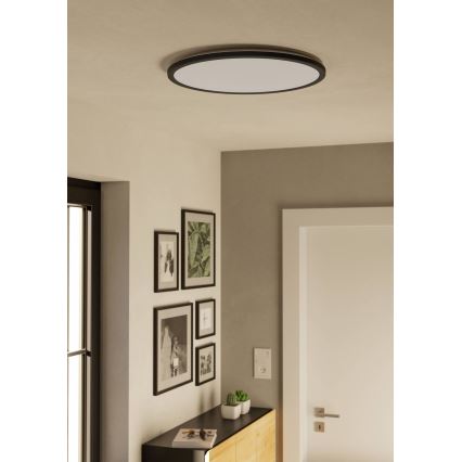 Eglo - LED Kúpeľňové stropné svietidlo LED/16,8W/230V 2700/4000/6500K pr. 50 cm IP44 čierna