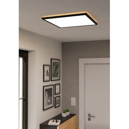 Eglo - LED Kúpeľňové stropné svietidlo LED/17W/230V 2700/4000/6500K 50x50 cm IP44 čierna