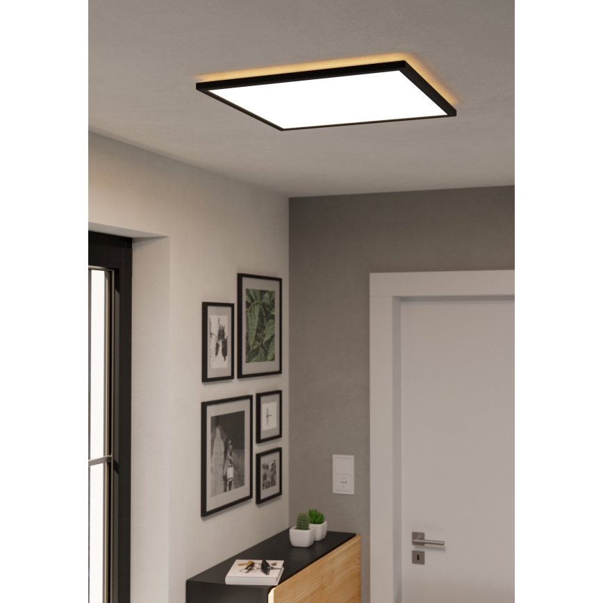 Eglo - LED Kúpeľňové stropné svietidlo LED/17W/230V 2700/4000/6500K 50x50 cm IP44 čierna