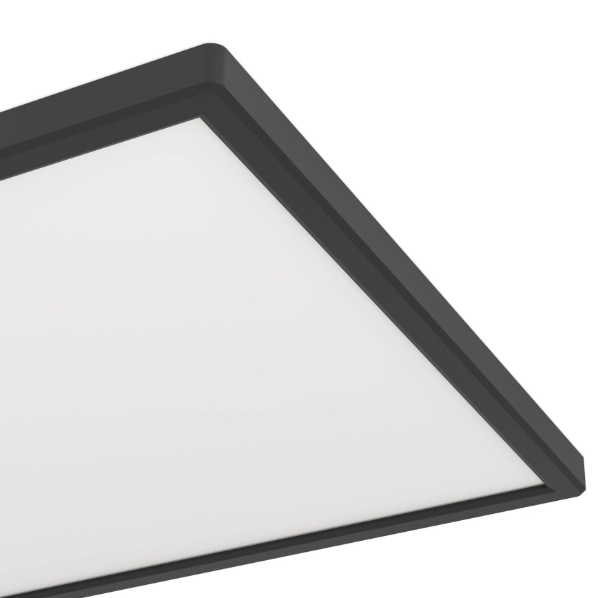 Eglo - LED Kúpeľňové stropné svietidlo LED/17,2W/230V 2700/4000/6500K 30x57 cm IP44 čierna