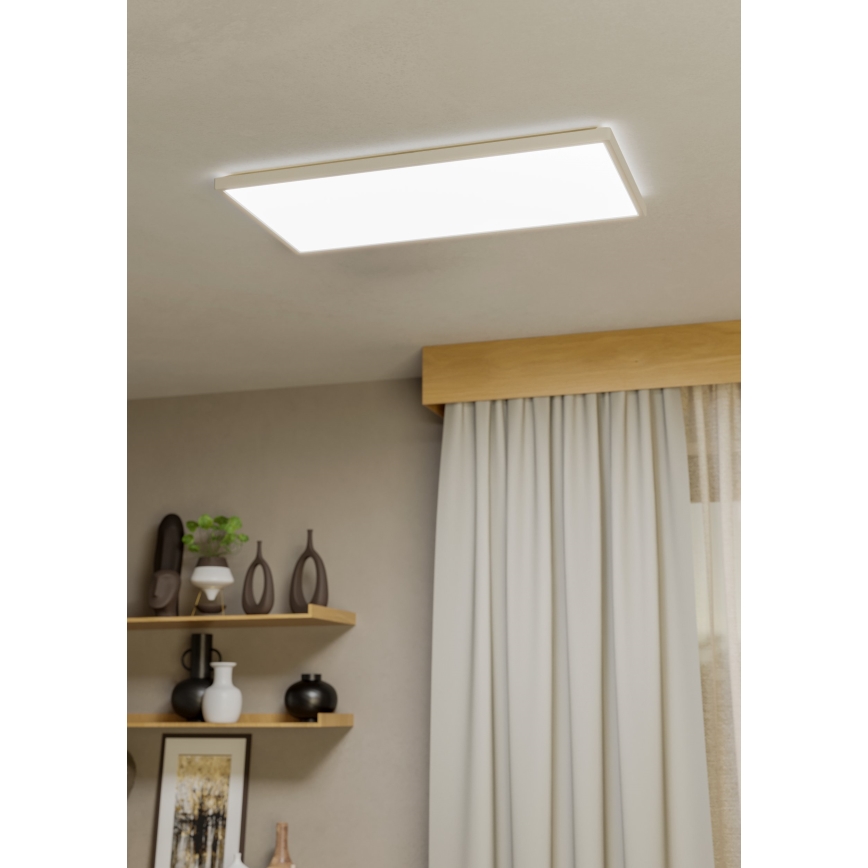 Eglo - LED Kúpeľňové stropné svietidlo LED/17,2W/230V 2700/4000/6500K 30x57 cm IP44 biela